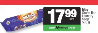 Spar Maq Green Bar Laundry Soap offer