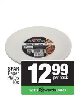 Spar SPAR Paper Plates 10s offer