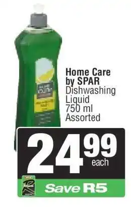 Spar Home Care by SPAR Dishwashing Liquid offer
