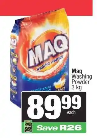 Spar MAQ WASHING POWDER offer