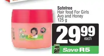 Spar Sofnfree Hair food For Girls Avo and Honey offer