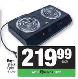 Spar Royal Black Spiral Stove offer