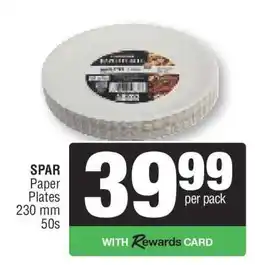 Spar SPAR Paper Plates offer