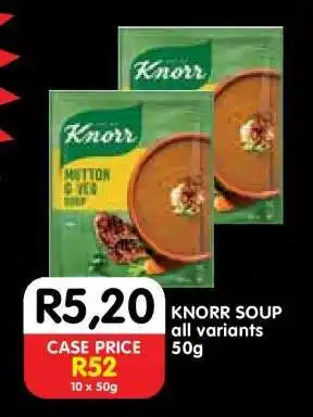 Shoprite KNORR SOUP all variants 50g offer