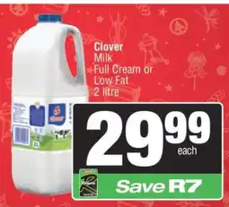 Spar Clover Milk offer