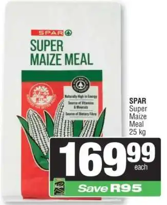 Spar SPAR Super Maize Meal 25 kg offer