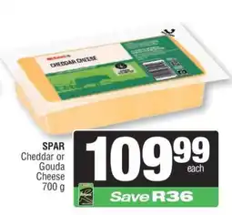 Spar SPAR Cheddar or Gouda Cheese 700 g offer