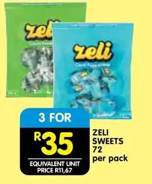 Shoprite Zeli Sweets offer