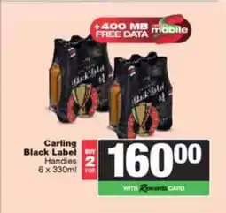 Spar Tops Carling Black Label Handies offer