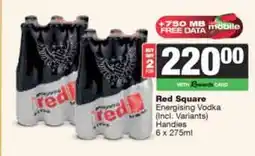 Spar Tops Red Square Energising Vodka offer