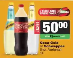 Spar Tops Coca-Cola or Schweppes offer