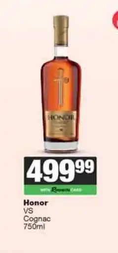 Spar Tops Honor VS Cognac offer