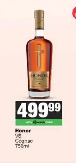 Spar Tops Honor VS Cognac offer