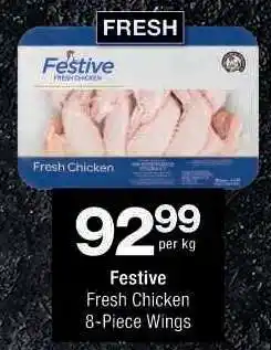 Checkers Festive Fresh Chicken 8-Piece Wings offer