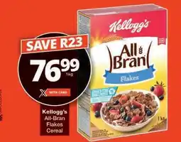 Checkers Kellogg's All Bran Flakes Cereal offer