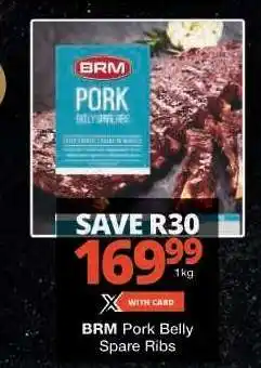 Checkers BRM Pork Belly Spare Ribs offer