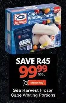 Checkers Sea Harvest Frozen Cape Whiting Portions offer