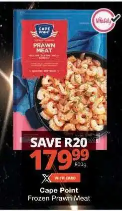Checkers Cape Point Frozen Prawn Meat offer