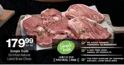 Checkers Simple Truth Certified Natural Lamb Braai Chops offer
