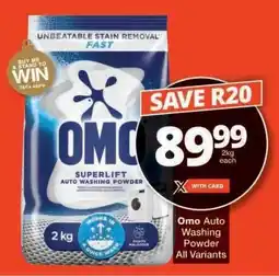 Checkers Omo Auto Washing Powder offer