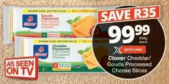 Checkers Clover Cheddar/Gouda Processed Cheese Slices offer