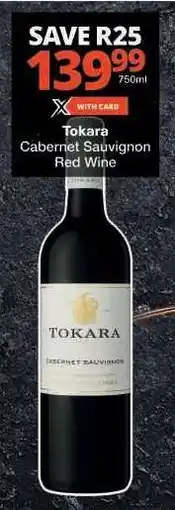 Checkers Tokara Cabernet Sauvignon Red Wine offer