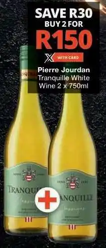 Checkers Pierre Jourdan Tranquille White Wine 2 x 750ml offer