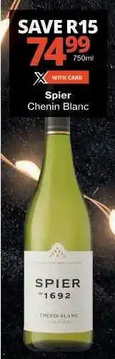 Checkers SPIER Chenin Blanc offer