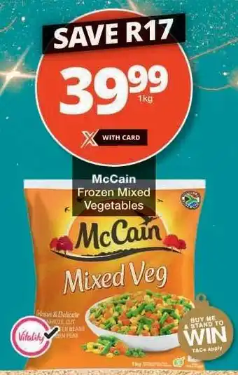 Checkers McCain Frozen Mixed Vegetables offer