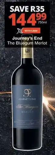 Checkers Journey's End The Bluegum Merlot offer
