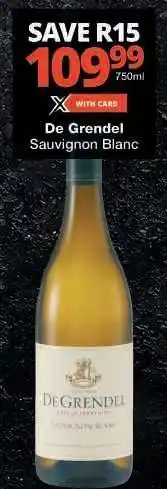 Checkers De Grendel Sauvignon Blanc offer