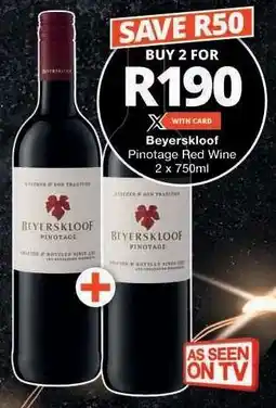Checkers Beyerskloof Pinotage Red Wine offer