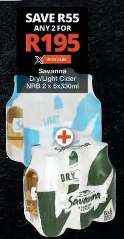 Checkers Savanna Dry/Light Cider offer