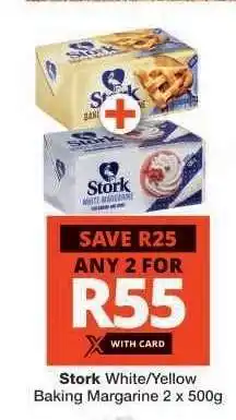 Checkers Stork White/Yellow Baking Margarine offer