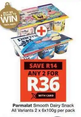 Checkers Parmalat Smooth Dairy Snack offer