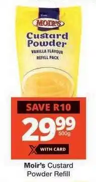 Checkers Moir's Custard Powder Refill offer