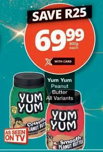 Checkers Yum Yum Peanut Butter offer