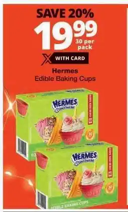 Checkers Hermes Edible Baking Cups offer