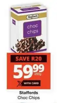 Checkers Staffords Choc Chips offer