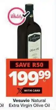 Checkers Vesuvio Natural Extra Virgin Olive Oil offer