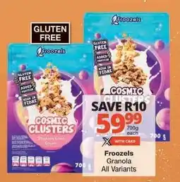 Checkers Froozels Granola All Variants offer