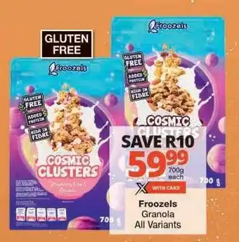 Checkers Froozels Granola All Variants offer