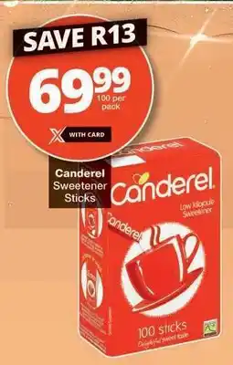 Checkers Canderel Sweetener Sticks offer