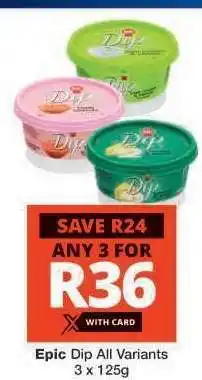 Checkers Epic Dip All Variants offer