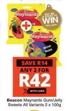 Checkers Beacon Maynards Gum/Jelly Sweets offer