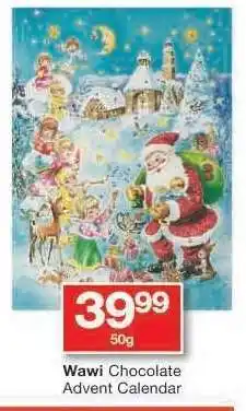 Checkers Wawi Chocolate Advent Calendar offer