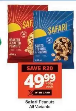Checkers Safari Peanuts All Variants offer
