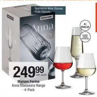 Checkers Maison Forine Anna Glassware Range offer