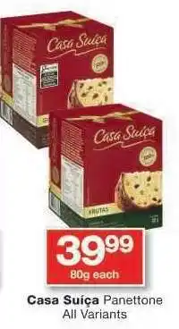Checkers Casa Suíça Panettone offer