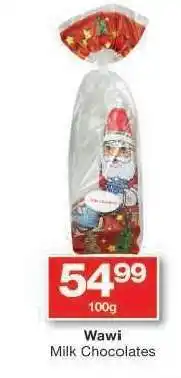 Checkers Wawi Milk Chocolates offer
